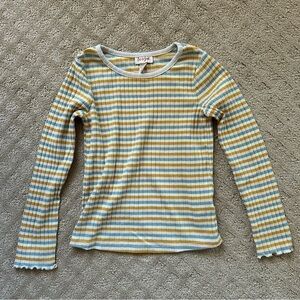 NFS.  Cat & Jack striped long sleeve shirt, size 6 (small), VGUC